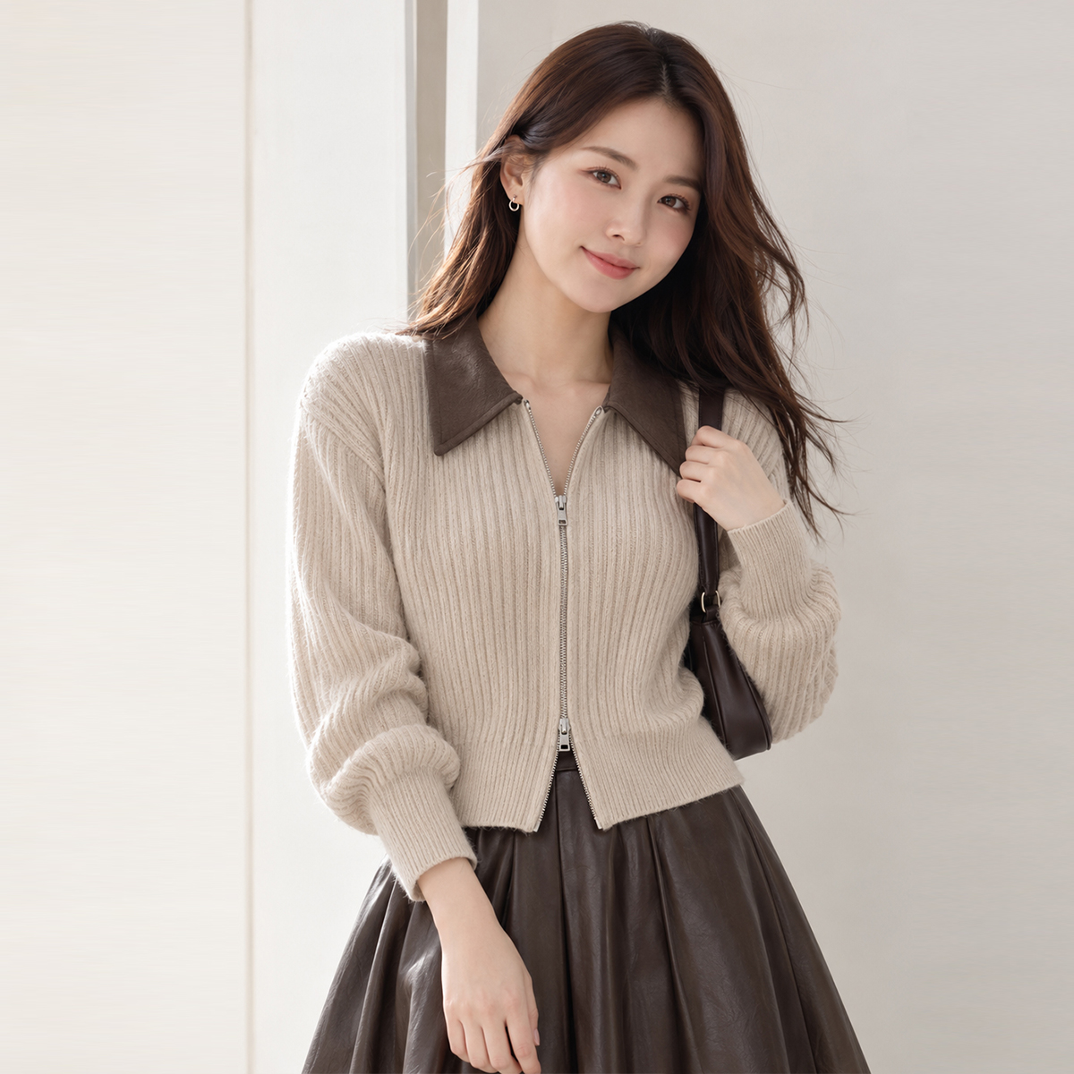[예뻐너] 샤르트 골지 투웨이 니트 가디건